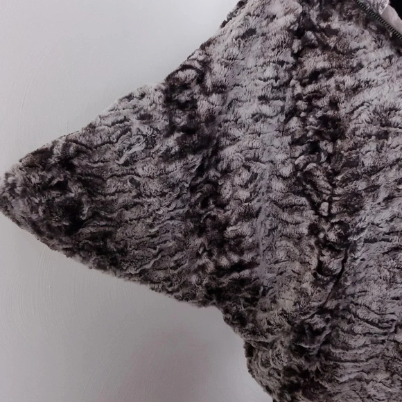 DOLCE VITA FAUX FUR CHINCHILLA ZIP HOODED JACKET  XS - Picture 2 of 14